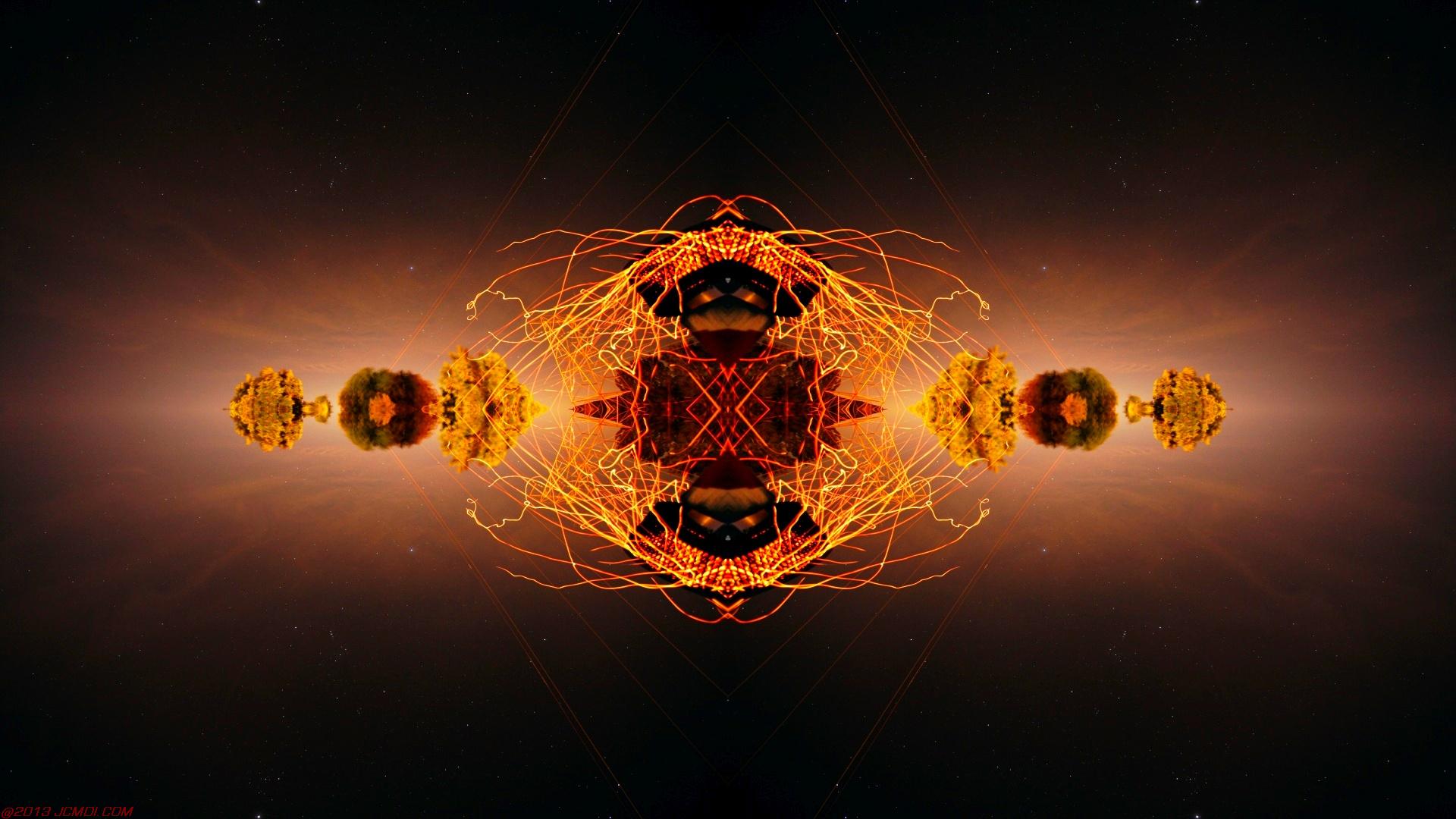 Chimney Sparks Abstract Artwork Timelapse Still Images